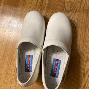 White Nursing clogs